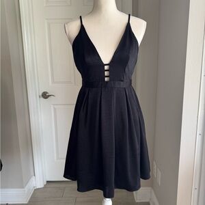 Free People Elegant Black Sleeveless Dress NWOT